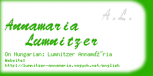 annamaria lumnitzer business card